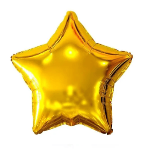 Balão Metalizado Formato Estrela 25cm