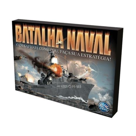 Jogo de Tabuleiro Batalha Naval - Pais e Filhos - Shop Macrozao