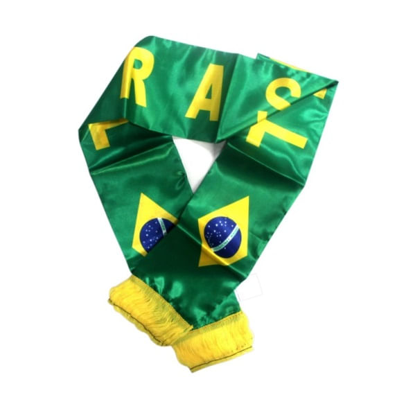 Bandeira do Brasil Oficial Seleção Copa do Mundo em Cetim