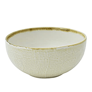 Bowl Tissu de Cerâmica 14x7cm 500ml Off White