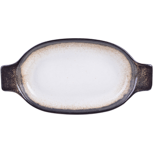 Travessa D'Argile Oval em Cerâmica 24x12x3,5cm