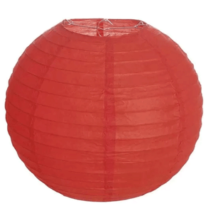 Lanterna de Papel Vermelha 30cm