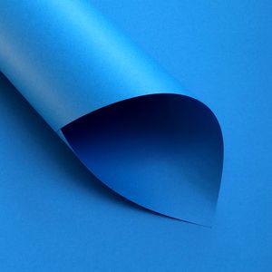 Papel Perolado Azul Royal (Colorido Na Massa) 20 folhas A4 180g