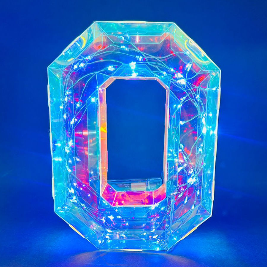 Numero 0 de Led Iluminado Nacarado 20cm nas Lojas Matsumoto