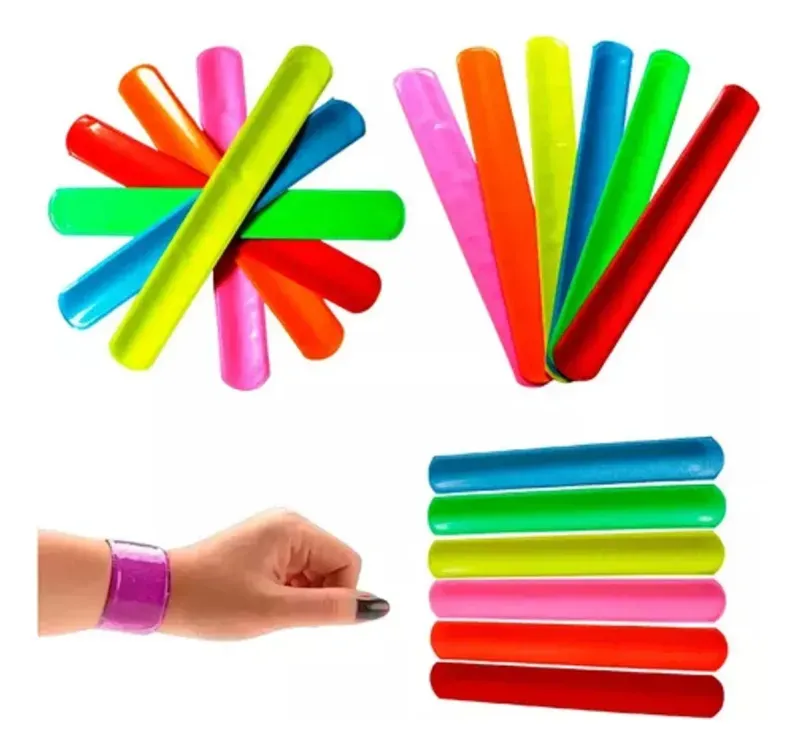 D_NQ_NP_2X_815593-MLB77680517048_072024-F-1000-unid-pulseira-bate-enrola-festa-cores-neon-sortidas
